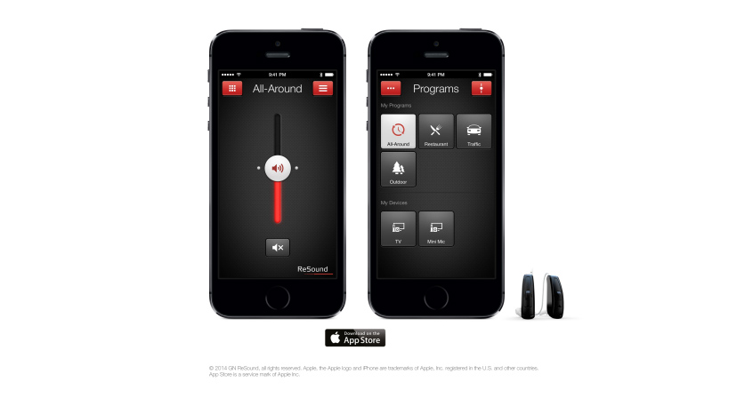 ReSound LiNX LN Apple iPhone Hearing aids App