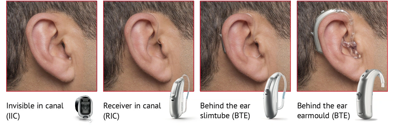 Alpha Hearing Hearing Aid Styles