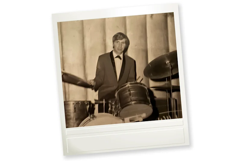 Article 7 Michael Bruce on the drums in 1973.Credit: Courtesy Michael Bruce